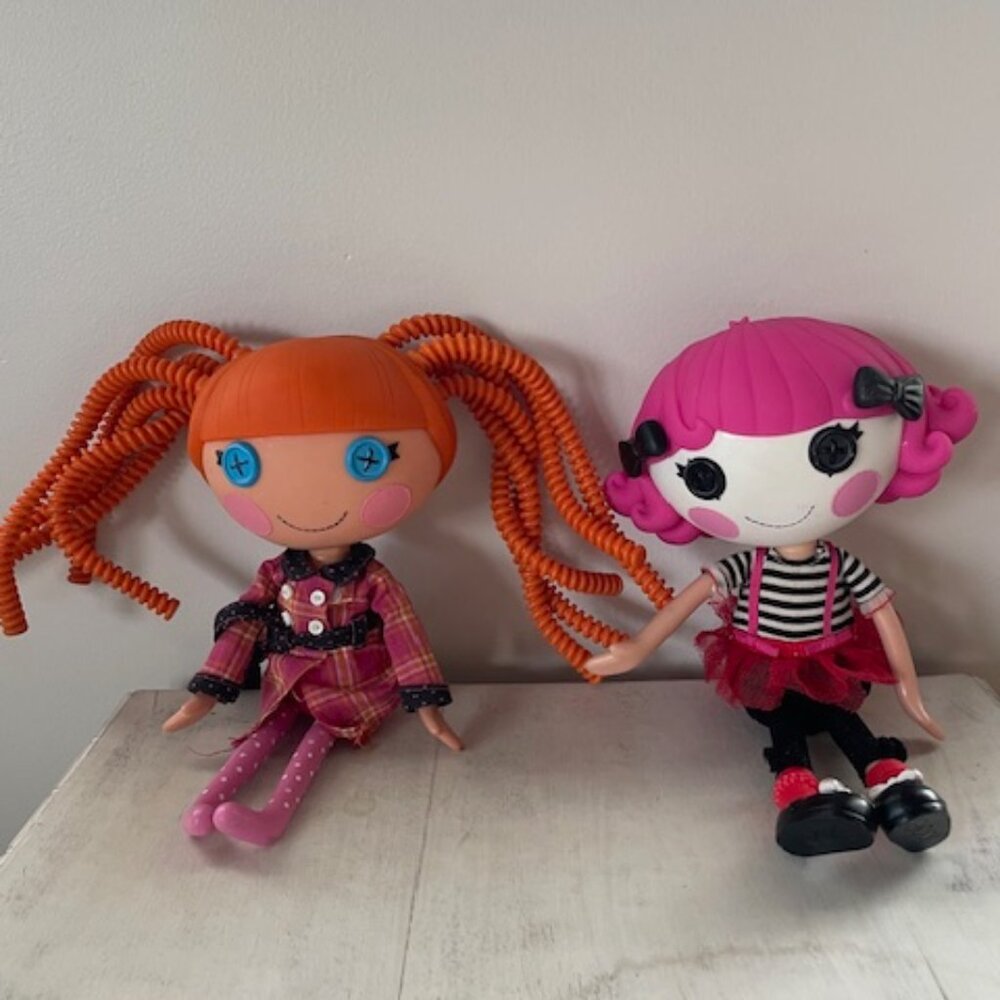 2 LALALOOPSY Bea Spells-A-Lot Orange Silly Hair Plaid Jacket Hi-Top PINK HAIR 12